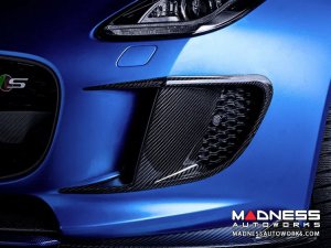 Jaguar F-TYPE Exterior Trim - Carbon Fiber - Extended Flap Bumper Intercooler Frame 